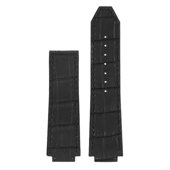 DASSARI S4 Croc Embossed Leather & Rubber Strap for Hublot Big Bang